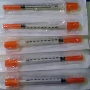5 x Disposable Insulin Syringes (size 29G x 1/2'')