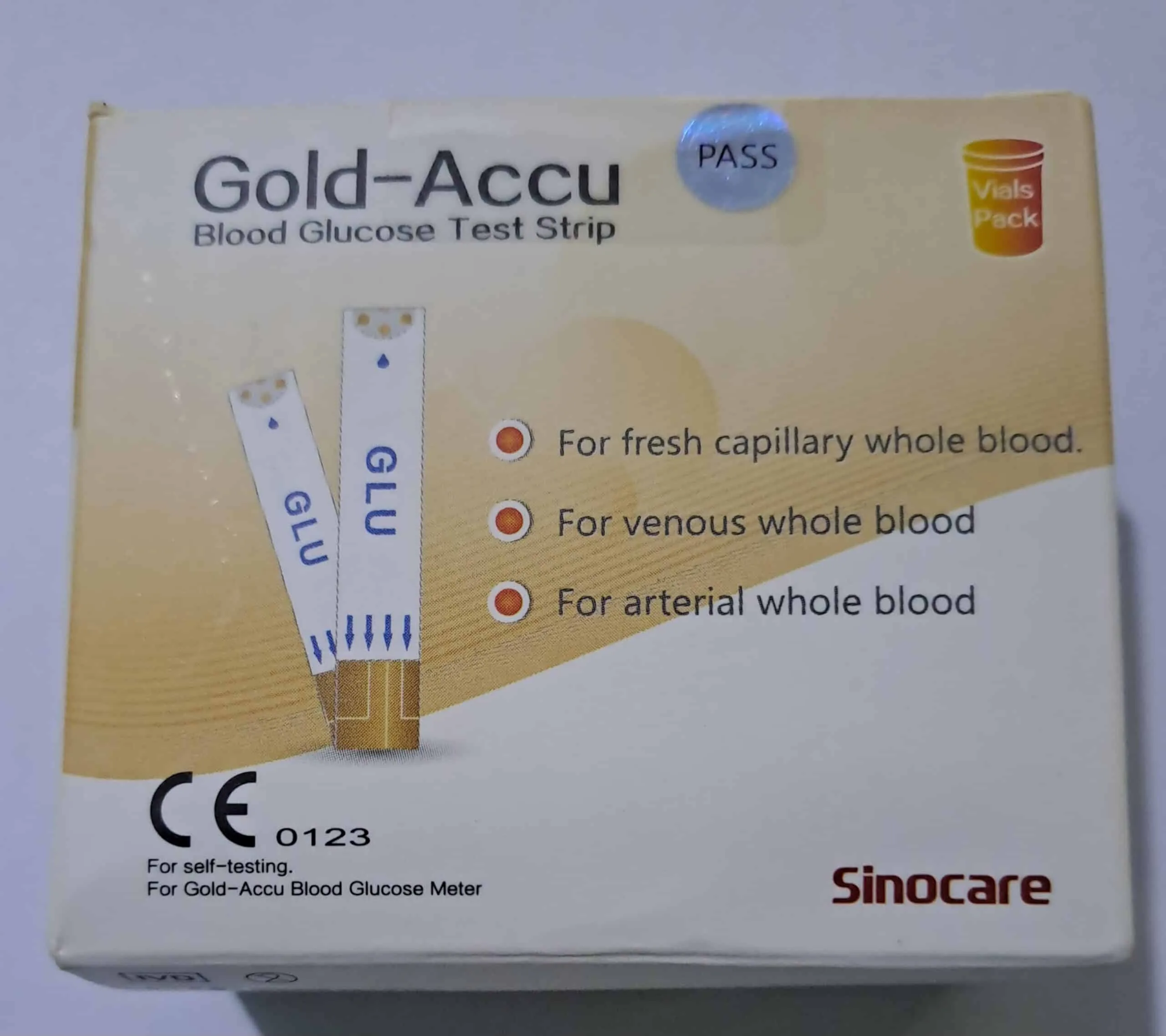 Gold-Accu Blood Glucose Test Strips